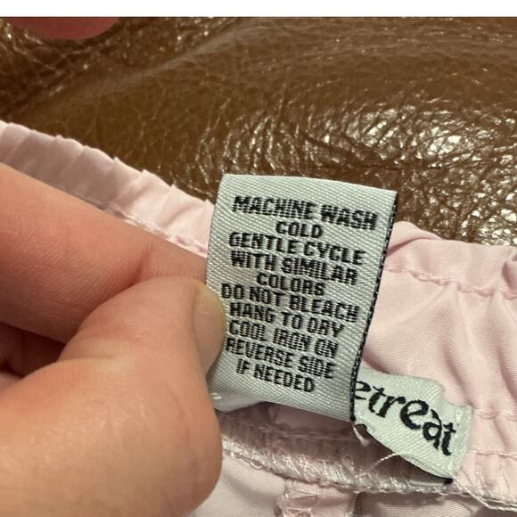 Sunday Retreat Womens Satin Track Pants Size XL Pink Coquette Bow Lace Kidcore - Picture 7 of 7